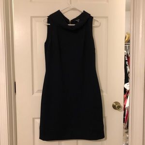 Navy Cowl neck dress